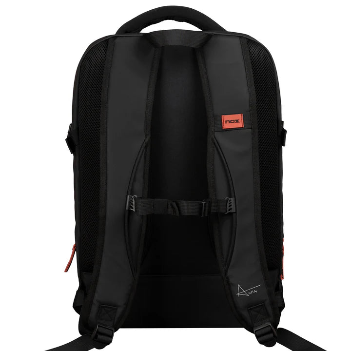 MOCHILA DE PADEL NOX  LUXURY OPEN SERIES PRETO/VERMELHO