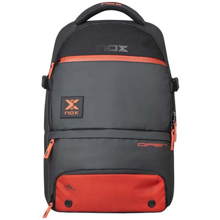 MOCHILA DE PADEL NOX  LUXURY OPEN SERIES PRETO/VERMELHO