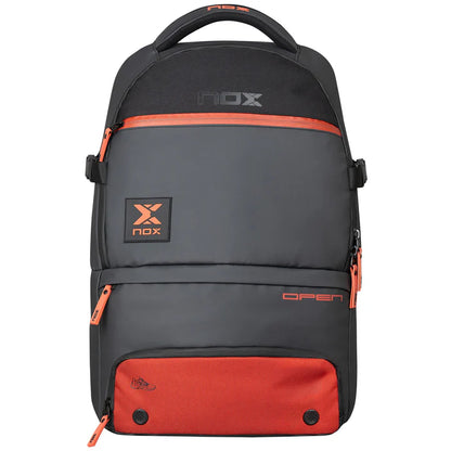 MOCHILA DE PADEL NOX  LUXURY OPEN SERIES PRETO/VERMELHO