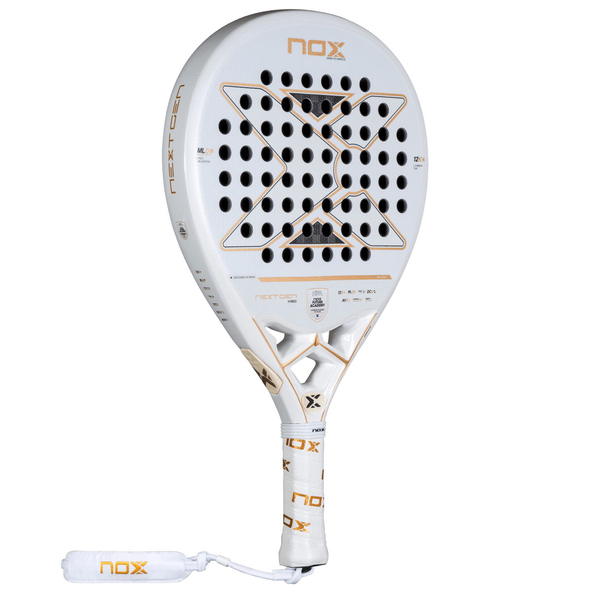 PALA DE PÁDEL NOX AT10 LUXURY GENIUS ATTACK 12K ALUM XTREM 2026 de AGUSTÍN TAPIA
