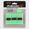 OVERGRIP BULLPADEL THIN/ABSORVENT VERDE PACK 3 UNIDADES