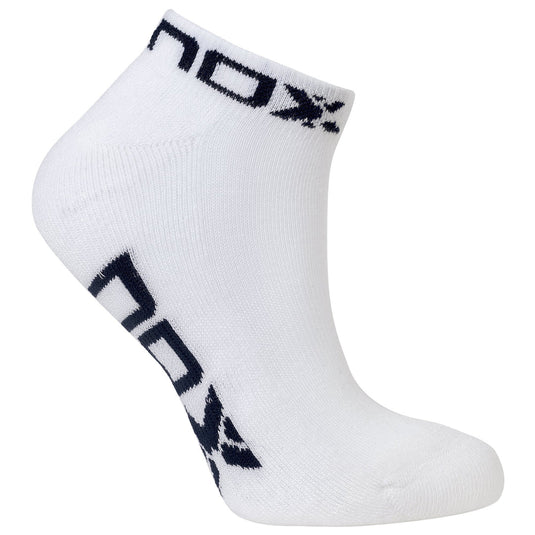 MEIAS PADEL NOX BRANCAS LOGO AZUL