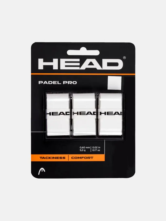 OVERGRIP HEAD PADEL PRO COMFORT BRANCO PACK 3 UNIDADES