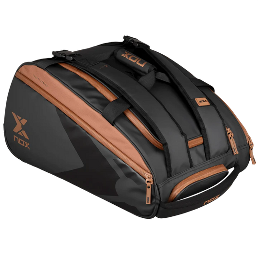 SACO DE PADEL NOX LUXURY OPEN SERIES PRETO/CASTANHO