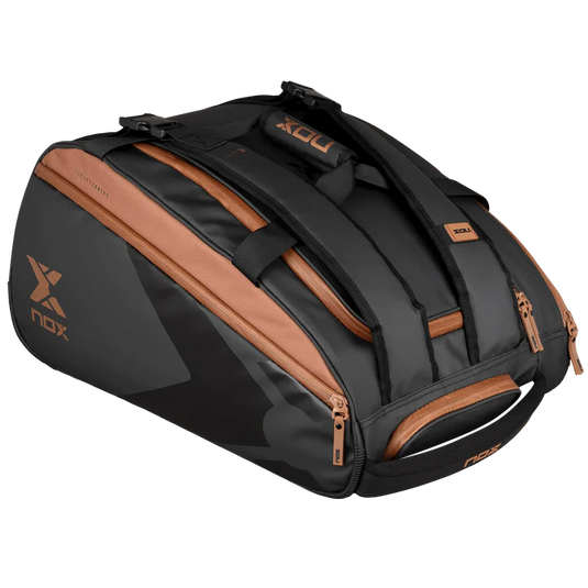 SACO DE PADEL NOX LUXURY OPEN SERIES PRETO/CASTANHO