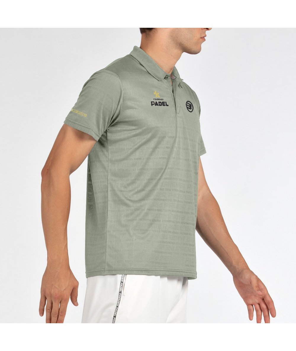 T-shirt Polo HOMEM BULLPADEL POMPIER Eucalipto Premier Padel