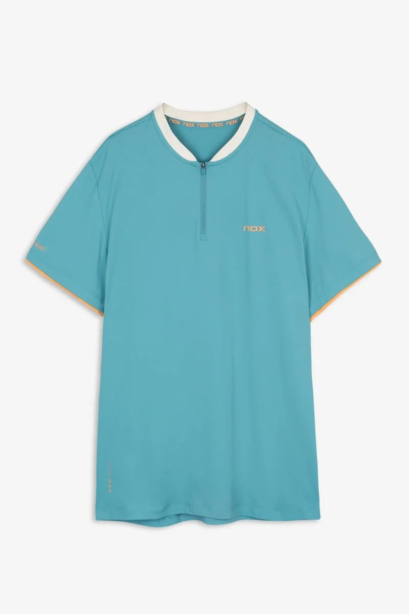T-SHIRT POLO HOMEM NOX PRO TURQUESA
