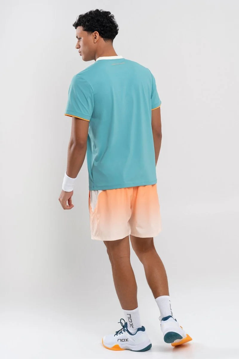 T-SHIRT POLO HOMEM NOX PRO TURQUESA