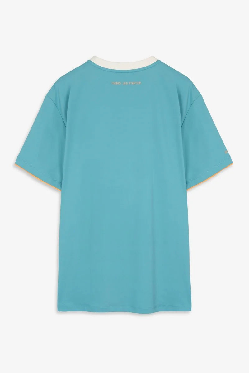 T-SHIRT POLO HOMEM NOX PRO TURQUESA