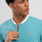 T-SHIRT POLO HOMEM NOX PRO TURQUESA