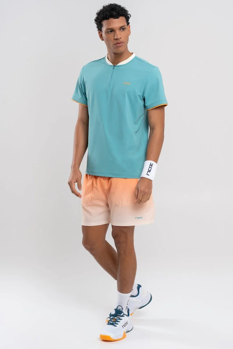 T-SHIRT POLO HOMEM NOX PRO TURQUESA