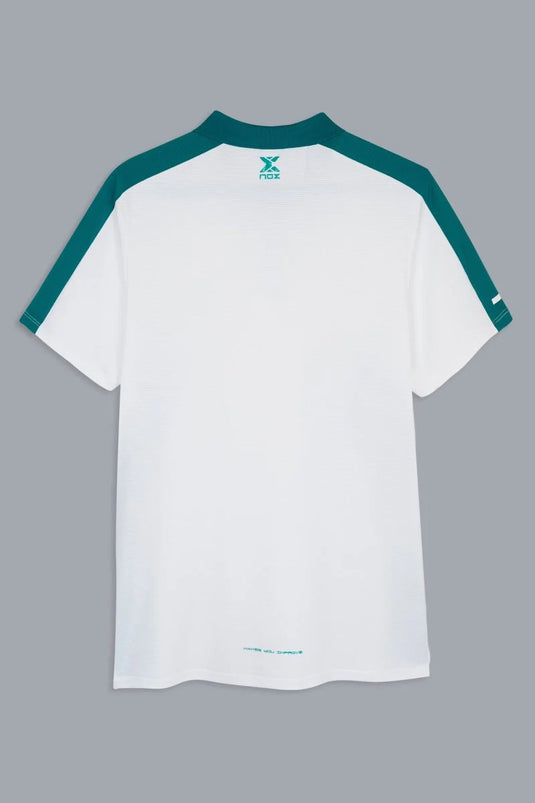POLO HOMEM NOX PRO WHITE / IVY GREEN