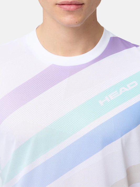 T-SHIRT HOMEM HEAD PRO WHITE/PRINT PERF