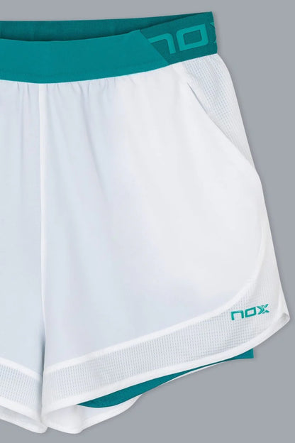 CALÇÃO MULHER NOX PRO White / Ivy Green