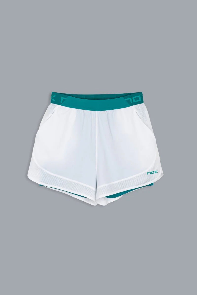 CALÇÃO MULHER NOX PRO White / Ivy Green