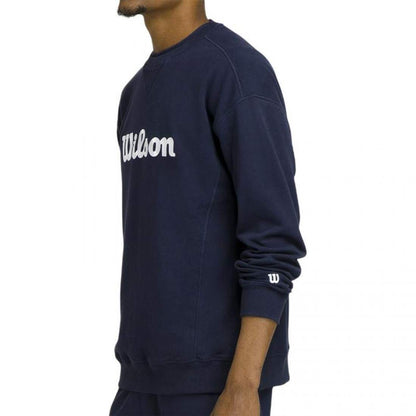 SWEATSHIRT HOMEM WILSON M TEAMS CREWNECK CLASSIC NAVY SCRIPT