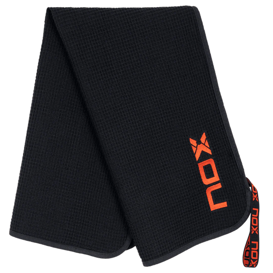 TOALHA PADEL NOX PRETO/VERMELHO 50x90cm
