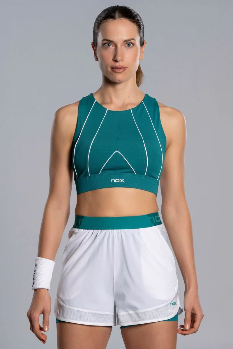 TOP MULHER NOX PRO CURTO IVY GREEN
