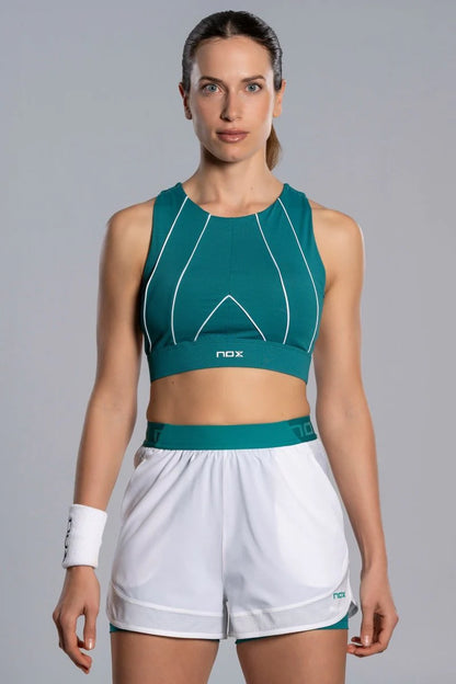 TOP MULHER NOX PRO CURTO IVY GREEN