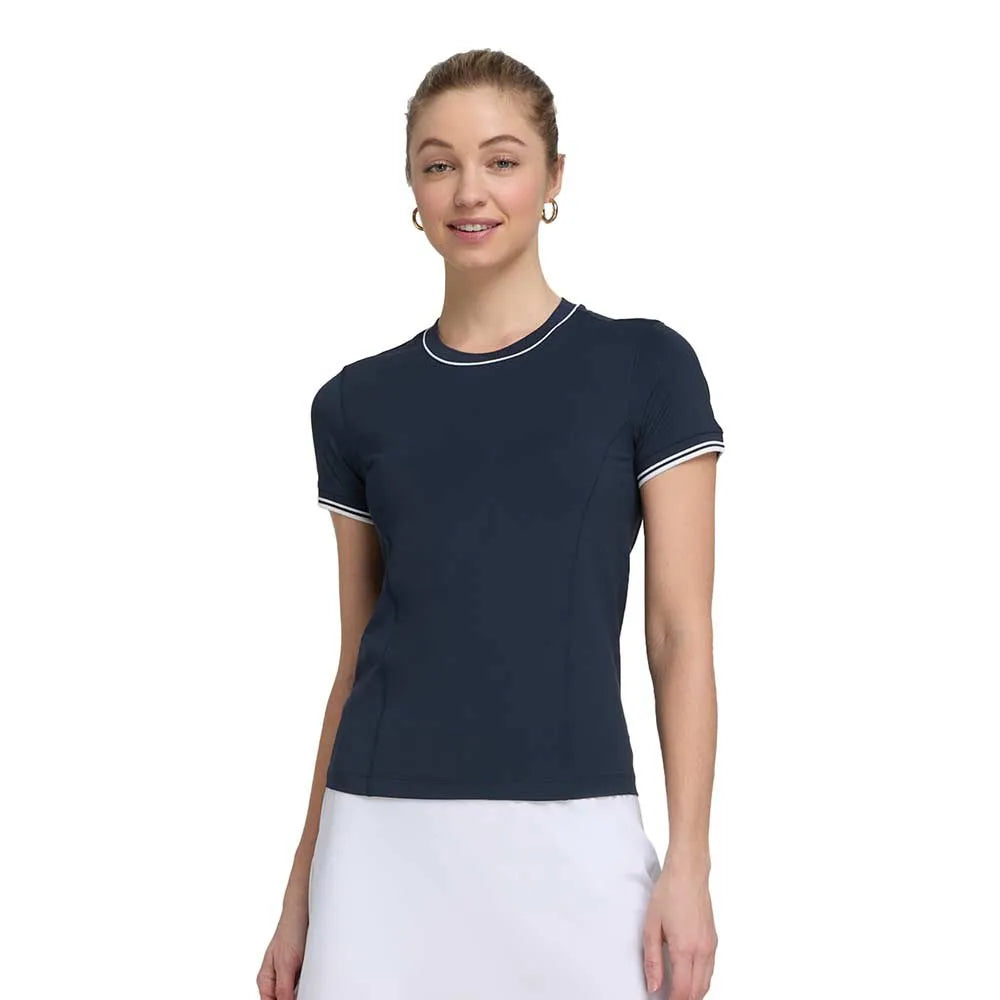 T-SHIRT MULHER WILSON TEAM SEAMLESS TEE CLASSIC NAVY