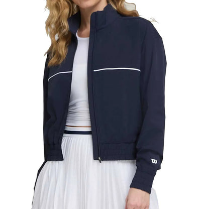CASACO MULHER WILSON TEAM WARM-UP CLASSIC NAVY