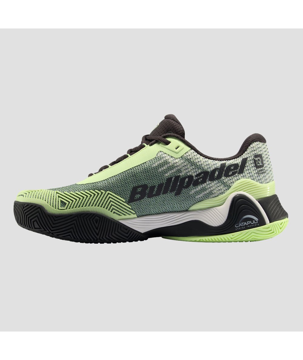 SAPATILHA DE PADEL HOMEM BULLPADEL HACK VIBRAM 24V AMARELO AZUFRE FLUOR