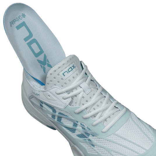SAPATILHAS PADEL SENHORA NOX AT10 LUX MORNING MIST/TURQUOISE