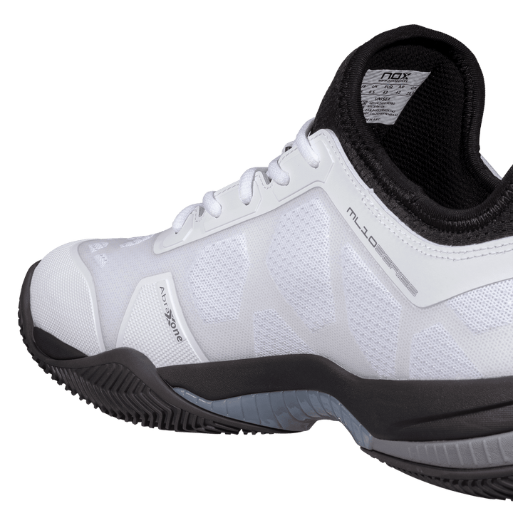 PADEL SHOES MEN WOMEN NOX AT10 LUX BLACK/WHITE