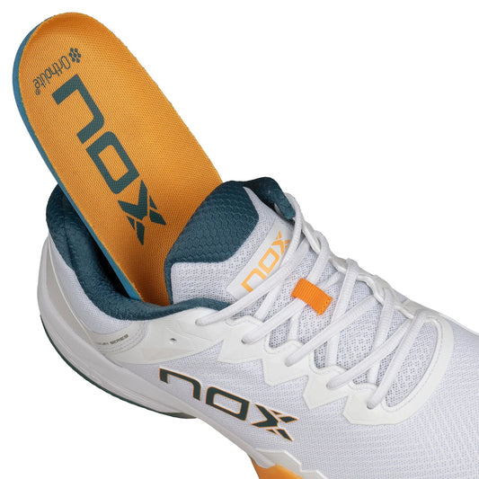 SAPATILHA PADEL HOMEM NOX ML10 HEXA Branco/Laranja