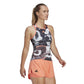 TOP DE ALÇAS MULHER ADIDAS CLUB GRAPH BRANCO/PRETO