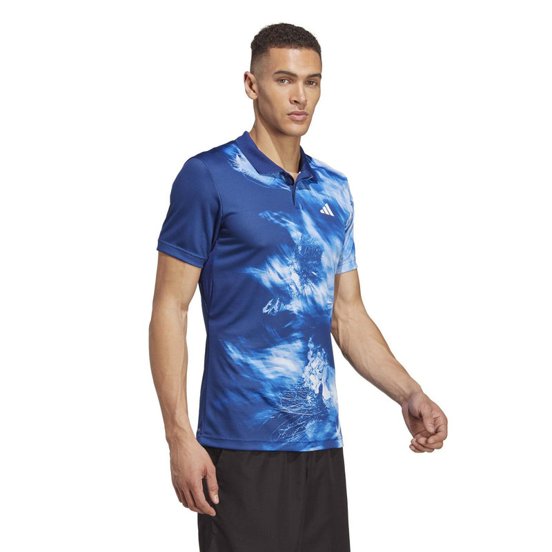 Laden Sie das Bild in Galerie -Viewer, POLO HOMEM ADIDAS FREELIFT HEAT.RDY MELBOURNE AZUL
