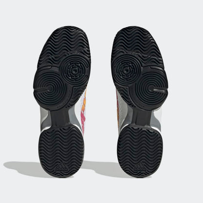 SAPATILHA CRIANÇA PADEL ADIDAS BARRICADE CLOUD WHITE / SOLAR GOLD / LUCID FUCHSIA