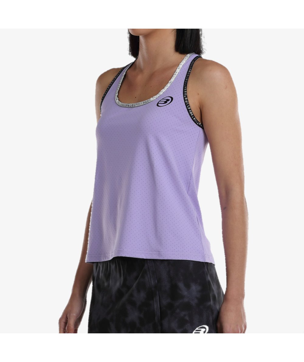 TOP DE ALÇAS MULHER BULLPADEL EMITA MALVA