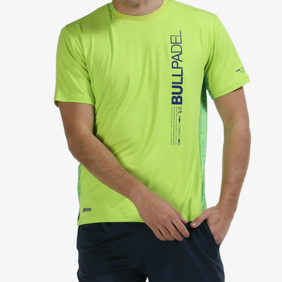 T-SHIRT HOMEM BULLPADEL MIXTA VERDE