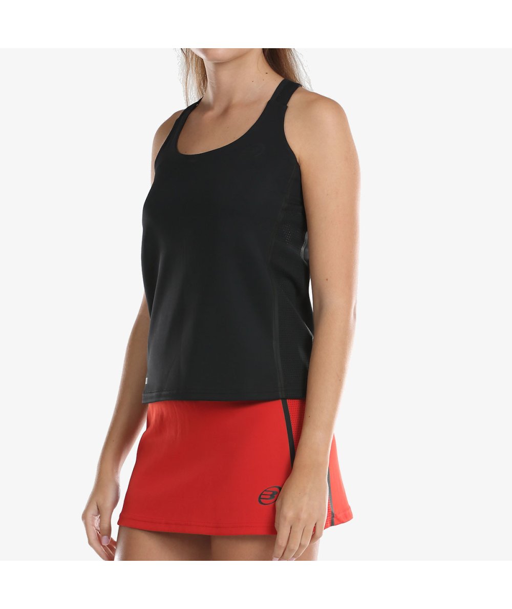 TOP DE ALÇAS MULHER BULLPADEL ORLAS NEGRO