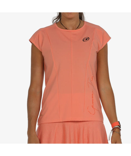 T-SHIRT MULHER BULLPADEL YODAR CORAL GEMMA TRIAY