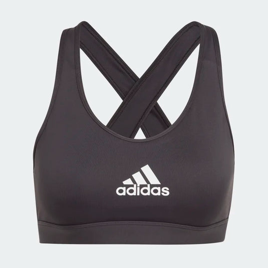 ADIDAS WOMEN'S POWERREACT MEDIUM-SUPPORT BRA TOP