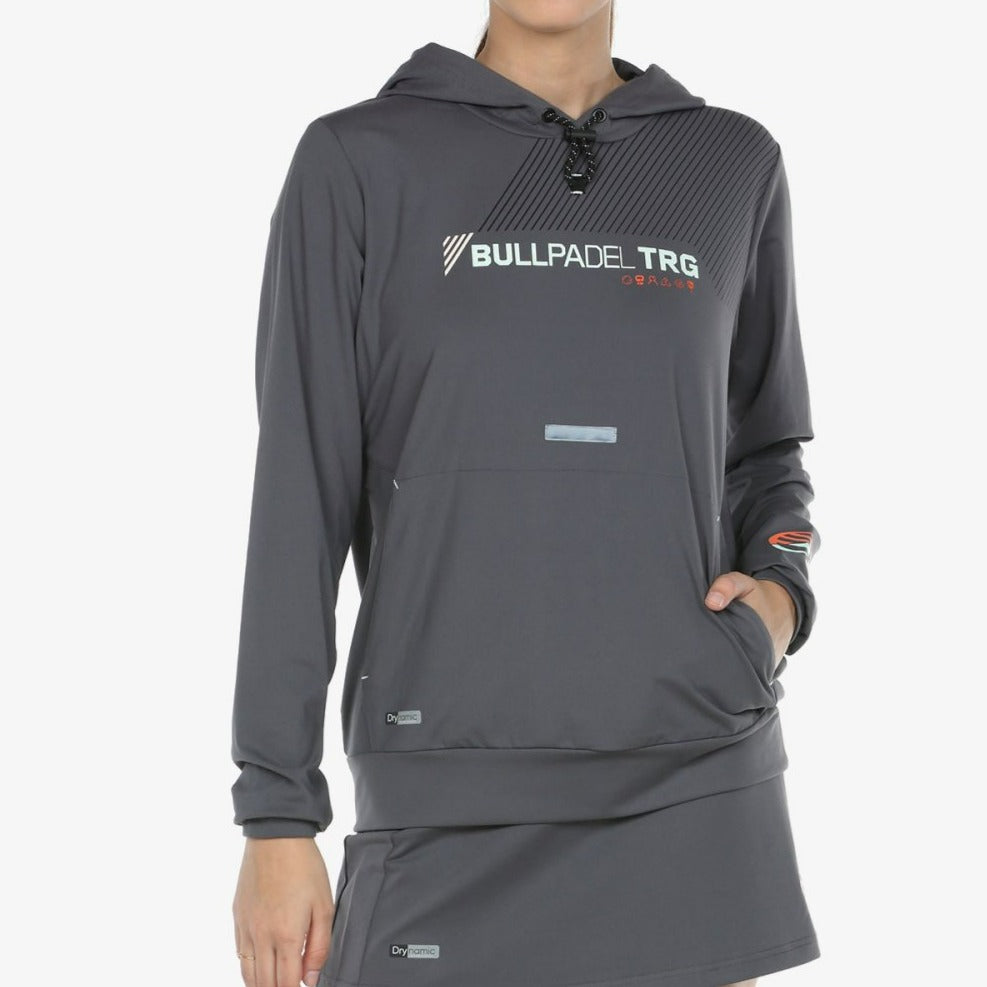 SWEATSHIRT MULHER BULLPADEL TONAL CINZA