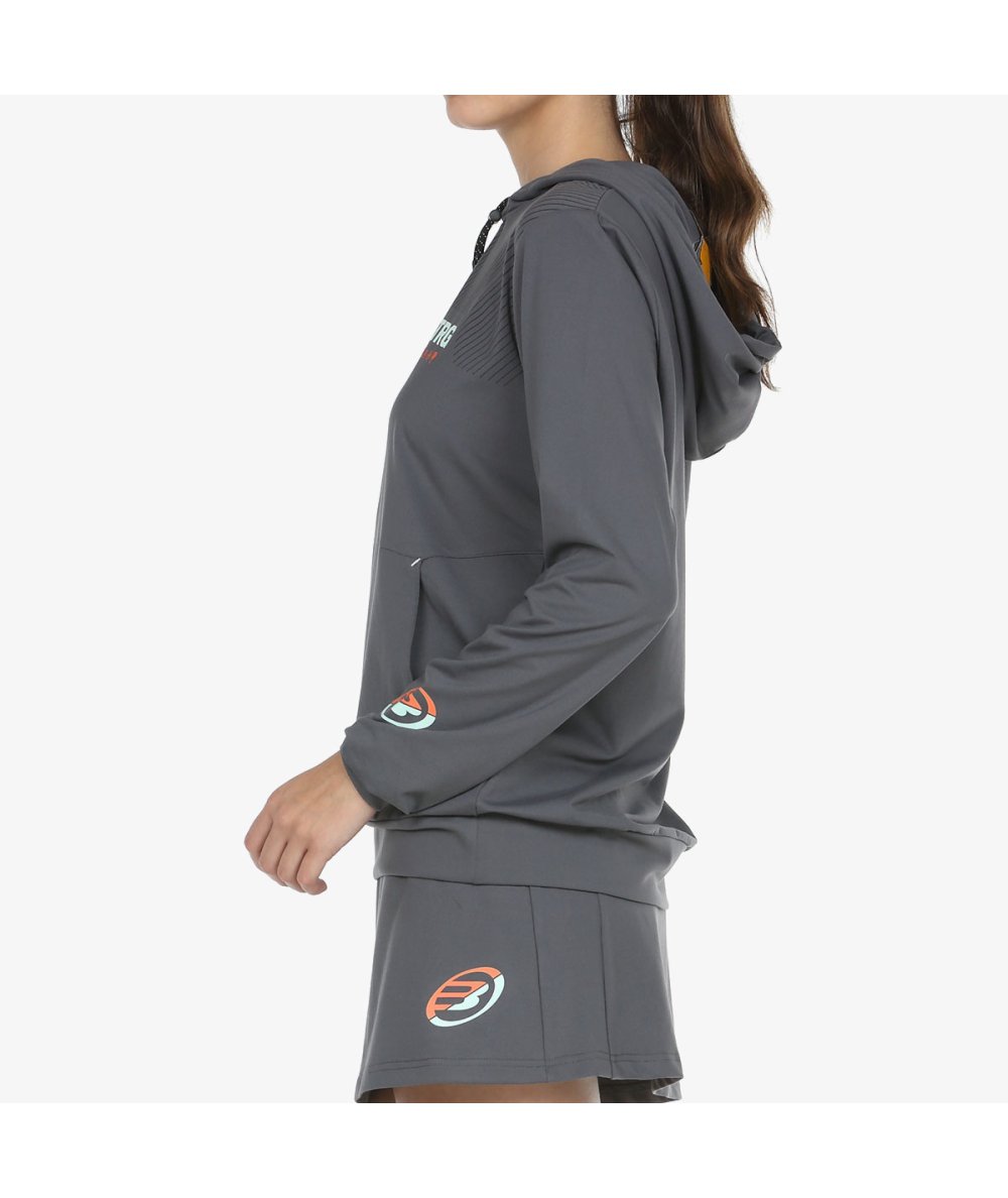 SWEATSHIRT MULHER BULLPADEL TONAL CINZA