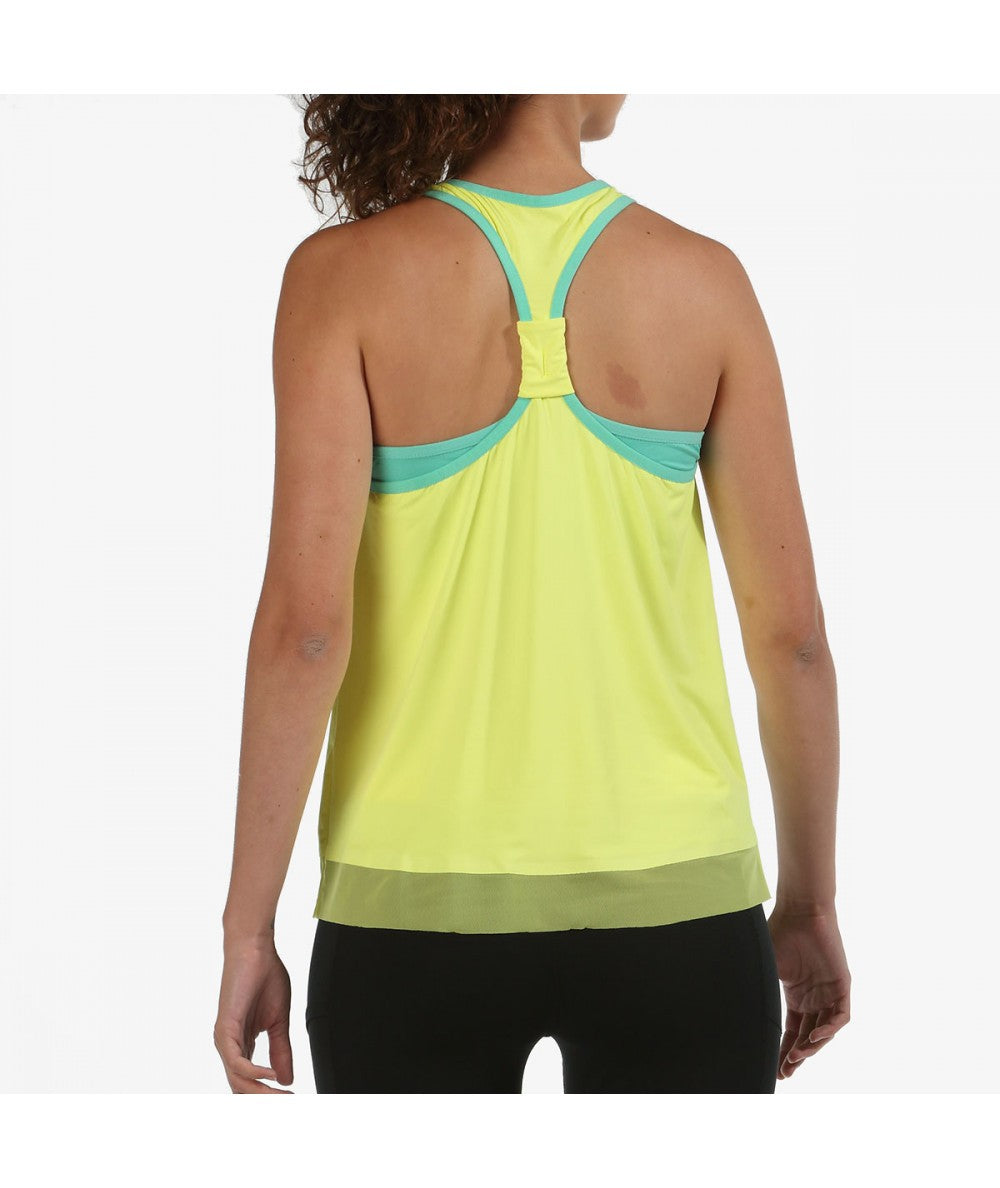 TOP DE ALÇAS MULHER BULLPADEL EUSEBE AMARELO